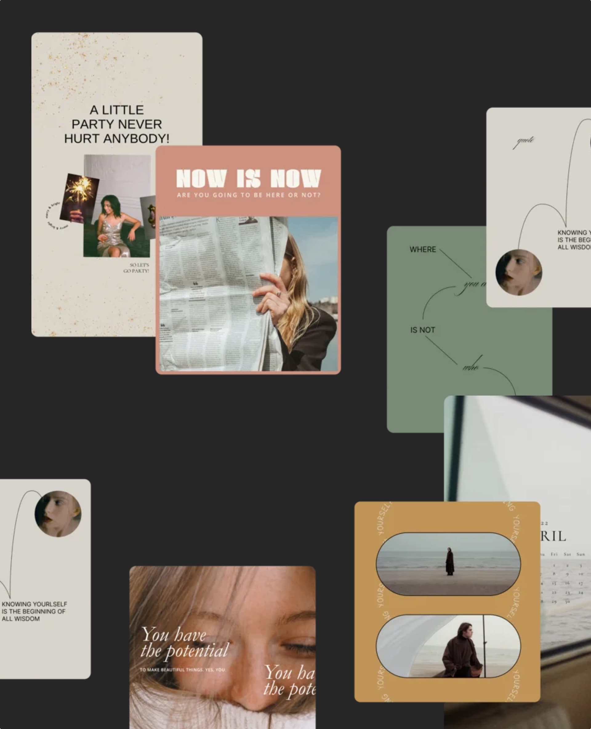 AppForType mood board and templates